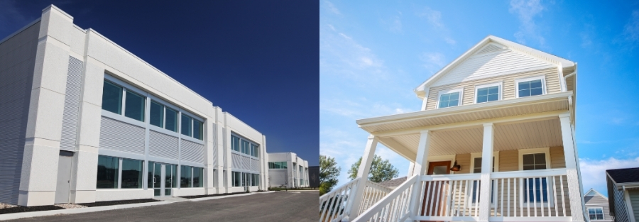 commercial vs residential painting